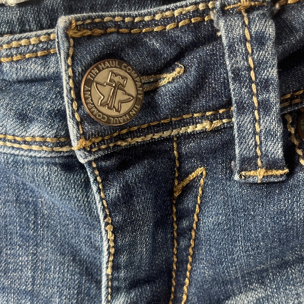 Tin Haul Women's Bootcut Blue Jeans-size 28L - Picture 5 of 12